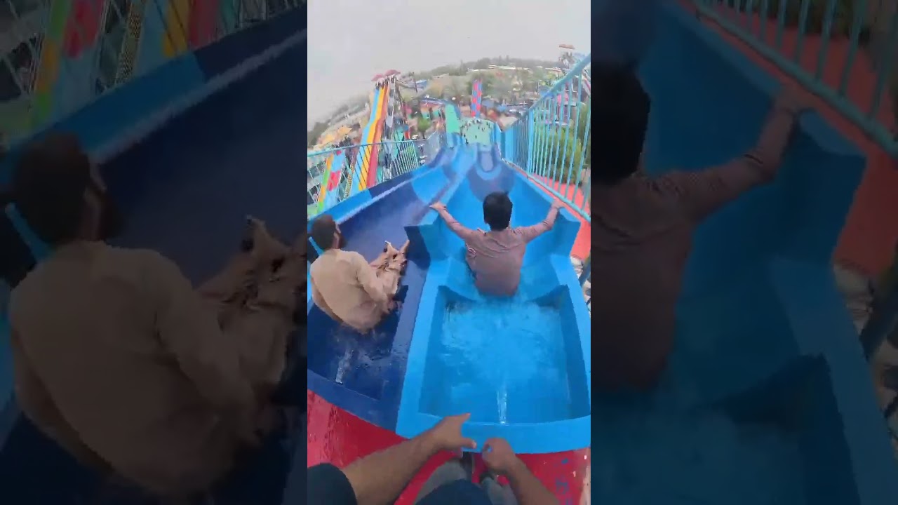 Bella ciao water park sliding cheesing pov  