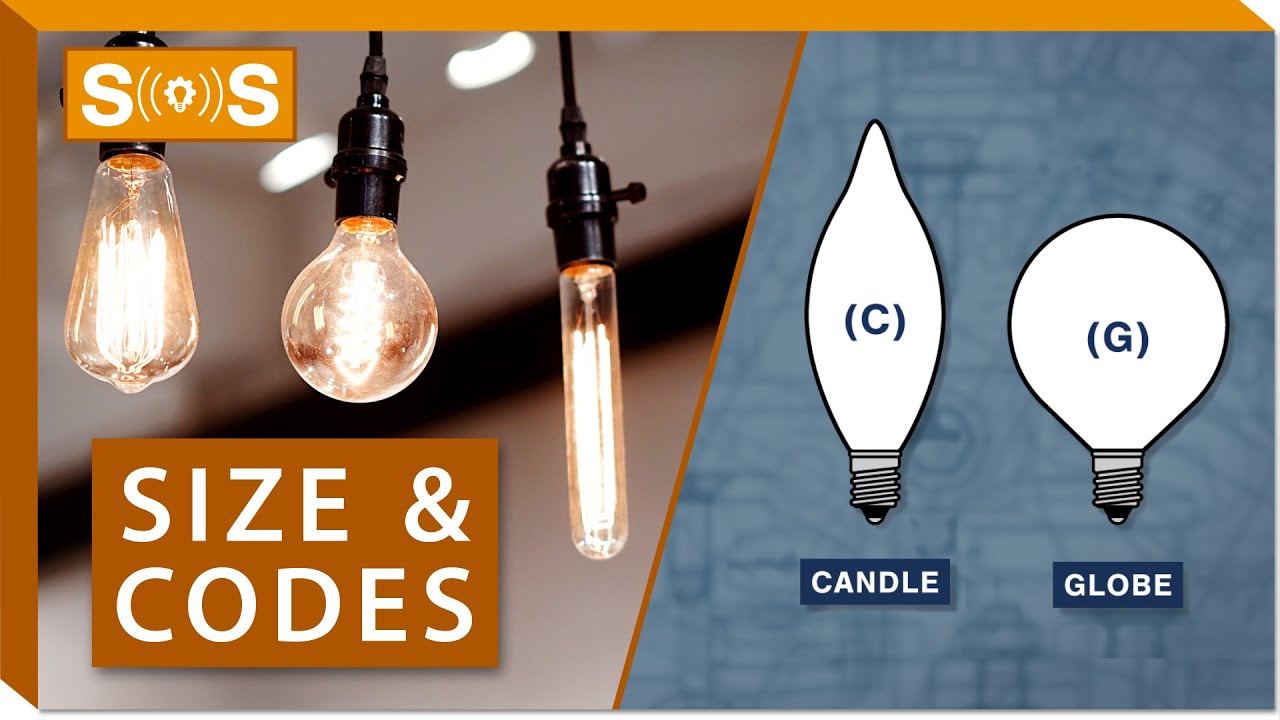 Decorative Light Bulb - Size & Codes | Spec. Sense - YouTube