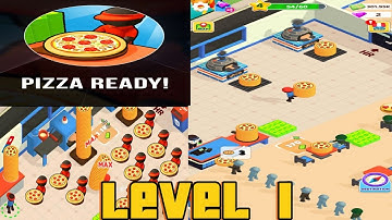 Pizza Ready - Gameplay Walkthrough Part 1 Stickman Pizza Restaurant Idle Tycoon (ios,Android)