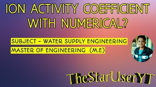 Ion activity coefficient with numerical