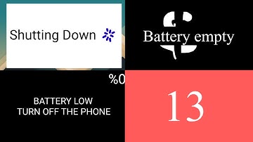 Battery Low/ Empty Alert Complation Part 13