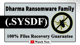 || SOLVED ✅🔘|| YSDF (.SYSDF) Dharma family ransomware virus – removal and decryption