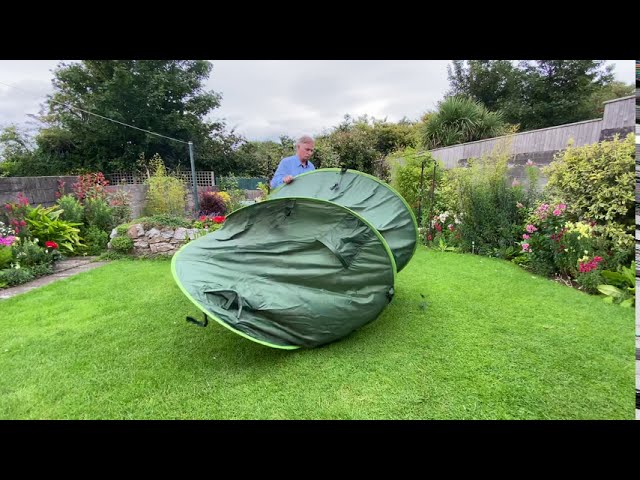 How to fold up LIDL Crivit Pop-Up-Tent — Unravel Travel TV - YouTube
