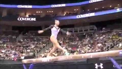 Balance Beam Switch Leap Gymnastics Video