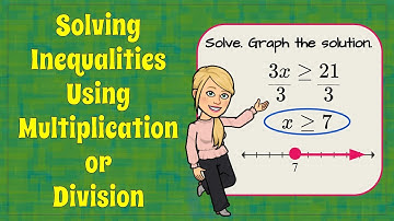 Solving Inequalities Using Multiplication or Division | 7.EE.B.4 💚