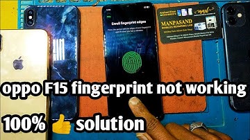 oppo F15 fingerprint sensor not working