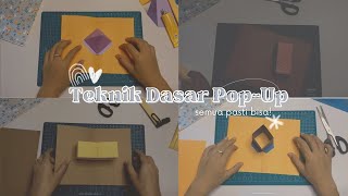 Teknik Dasar Pop-Up Cards | Tutorial Pop-Up untuk Pemula | Tutorial Pop-Up Bangunan / Rumah