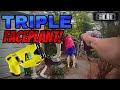 Taser Triple Faceplant
