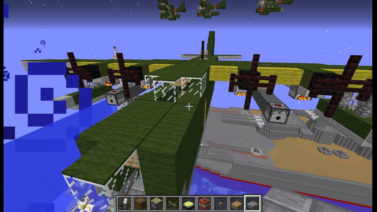 Minecraft 二式大型飛行艇作ってみた Youtube