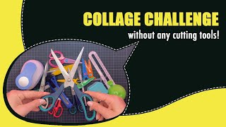 Collage Challenge without any cutting tools | Easy Paper Collage Art Making | Collage With Me