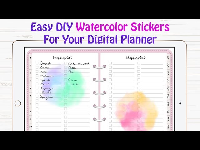 Watercolor flower stickers! 🌹🌸🌺Swipe to see them all : r/GoodNotes