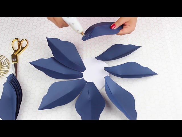 Paper Flower Tutorial Using Template 22