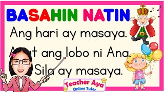 Reading Lesson  FILIPINO | Pagsasanay sa  Pagbasa ng Pangungusap |Teacher Aya | Grade 1, 2, 3, 4