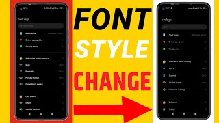 how to change font style in any android device || font style keise change kare