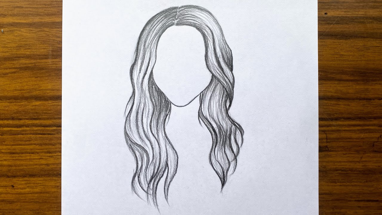 How to draw hair | How to draw realistic girl hair for beginners | Easy  drawing for beginners - thptnganamst.edu.vn