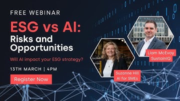 How AI Is Transforming ESG | Suzanne Hill x SustainIQ Webinar for SMEs