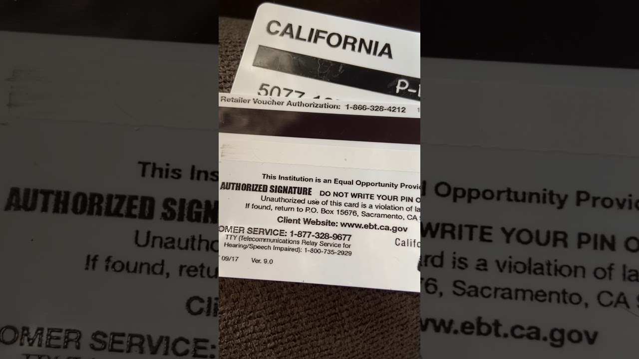 P EBT CARD PIN2020 YouTube