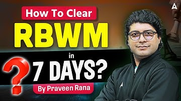 How to Clear RBWM in 7 Days? | JAIIB RBWM 2025 | JAIIB NOV 2025 | Praveen Rana