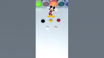 Mixing Colors:Mickey Mouse & Friends#colormixing #mickeymouse  #disneyart#cartoon#colorfulcreativity
