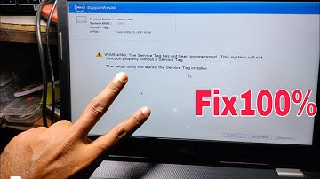 WARNING: The Service Tag Has Not Been Programmed. This system will not function Properly#macnitesh