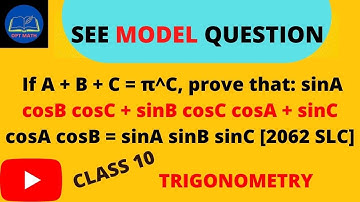 SEE Preparation Class||Model Question Practice|| Conditional trigonometric Identities|| SLC||VIQ||
