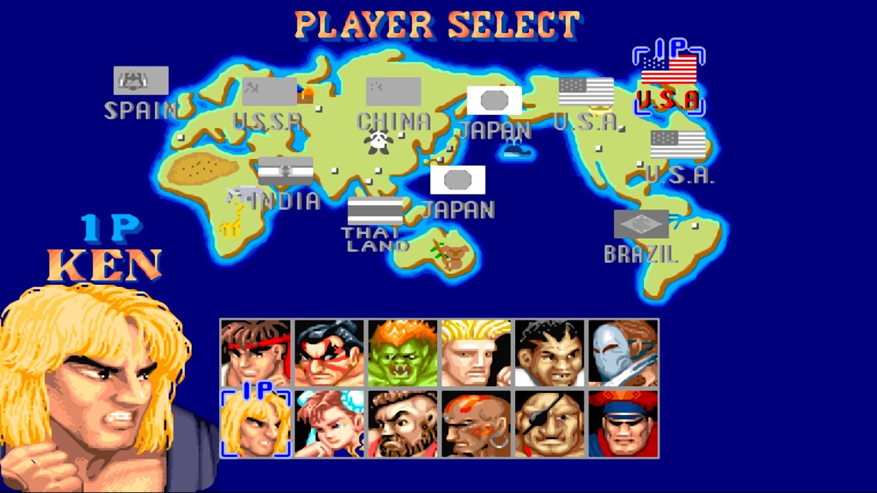 KEN Longplay: Street Fighter 2 Champion Edition ( Hardest ) - 4K 60 FPS