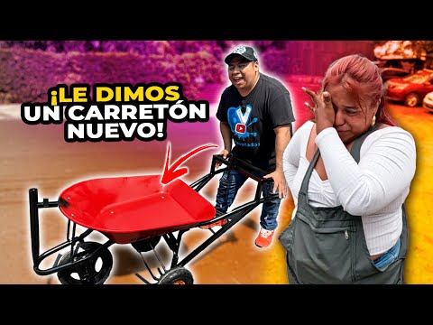 😱SORPRENDIMOS con un CARRETÓN NUEVO a la VENDEDORA de JOCOTES *asi reacciono*