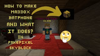 How To Unlock Maddox Batphone In Fakepixel Skyblock | What It Does? | @AnuDadaGaming