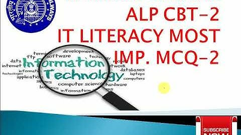 IT LITERACY FOR ALP CBT 2
