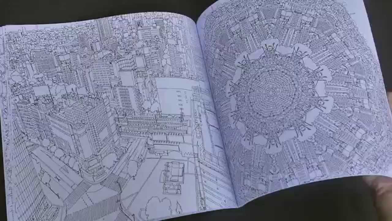 Fantastic Cities City Coloring Book: An adult coloring book of