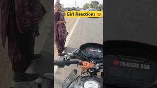 Girl Reaction 😍 #cutegirlrection #biker #viralvideo #draggerdom