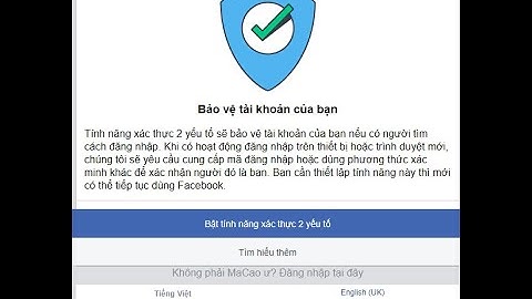 Hướng dẫn xác thực 2 yếu tố facebook