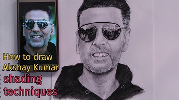 Drawing of Akshay Kumar|shading techniques|Timelapse|Artist:Sreyashi Mukherjee|(Requested)