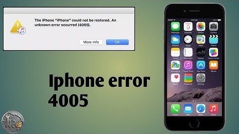 IPHONE 6 ERROR 4005 / REPAIRED BY HDD FORMATING & RE-PROGRAMING