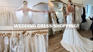 WEDDING DRESS SHOPPING!! saying YES to the dress 👰🏼‍♀️💍