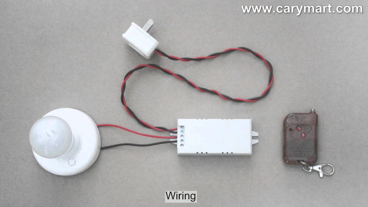 Latched Mode RF Remote Control Switches AC Lamp On and Off