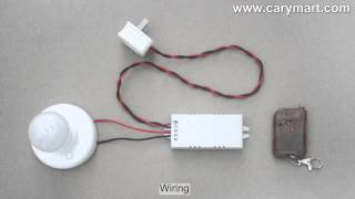 Latched Mode RF Remote Control Switches AC Lamp On and Off