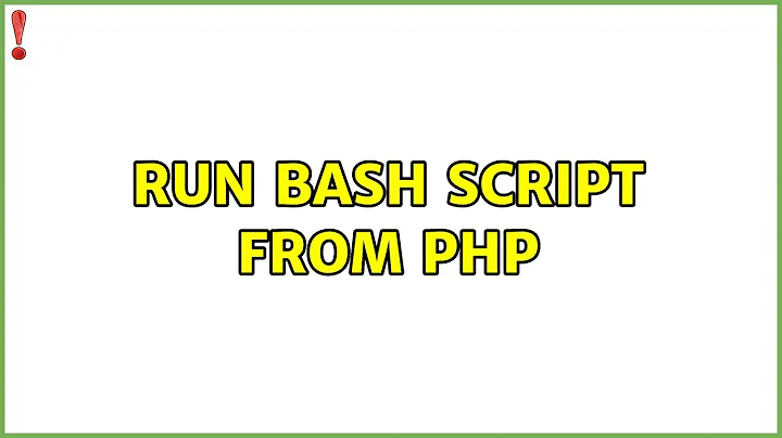 Run bash script from php