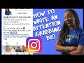 HOW TO WRITE AN ATTENTION GRABBING INSTAGRAM BIO