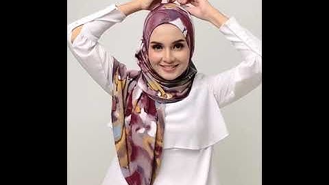 Fit Me One Piece Instant Syria Shawl Printed Tutorial by Actress Husna Mustaffa