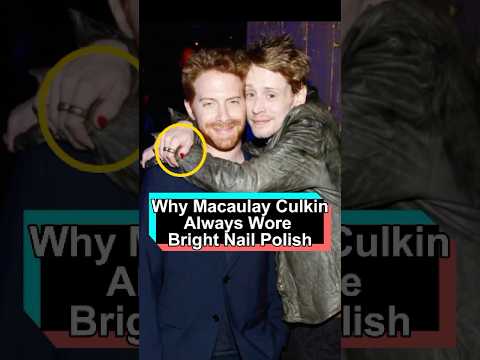 Why does Macaulay Culkin always wear bright nail polish#foryou #celebrity #usa #fyp