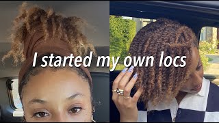 I started my own locs 🌱 || two strand twist method