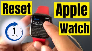 How to Reset Apple watch Without iPhone (1 Minute)