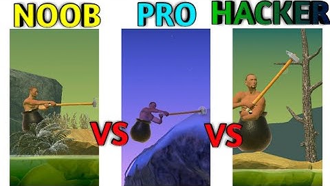 Getting Over It With Bennett Foddy | Noob VS Pro VS Hacker.