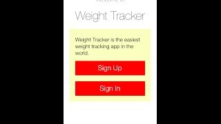 Weight Tracker iPhone App Demo screenshot 2