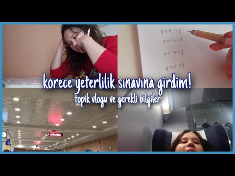 korece yeterlilik sınavına girdim! | topik vlogu ve gerekli bilgiler