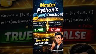 🔥 Master Python’s any() Function in 30 Seconds! #coding #any #python #tipsandtricks #programming