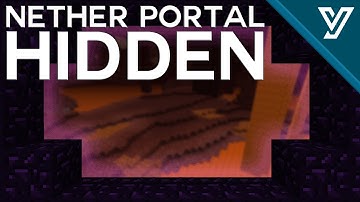 TINY Hidden 3x3 Flush NETHER PORTAL for Minecraft ( 1.11 / 1.12 )