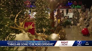 Owner of Omaha holiday lights store feeling impact of tariffs