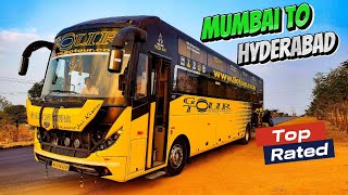 Mumbai to Hyderabad Bus Journey | GoTour BS6 AC Sleeper Bus | Bus Cabin Ride | 700 Kms journey